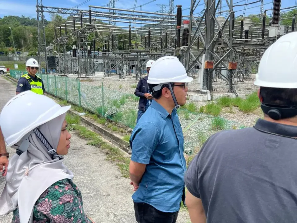 AI CCTV site visit at a TNB substation