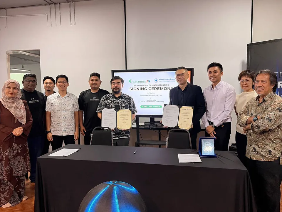 MoU Signing Ceremony: Concorde Security & TrackerHero at HQ Cyberjaya